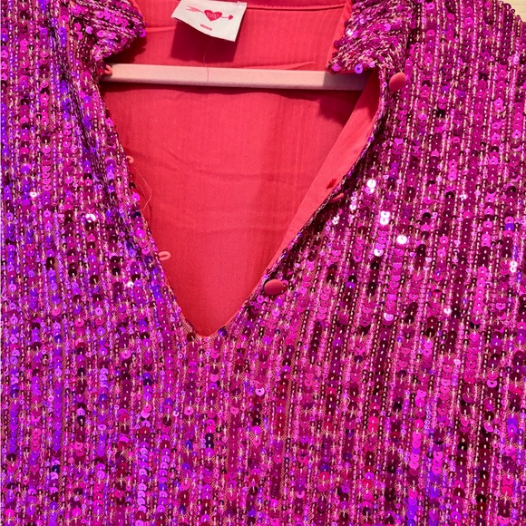 Buddy Love Pink Sequin Women's Dress - Picture 5 of 5